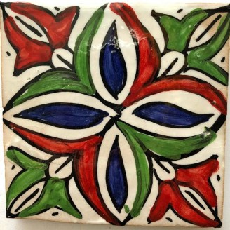 Azulejos arabe pintados a mano  10x10 cm-11mm