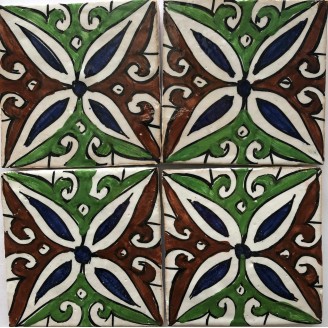 azulejos arabe pintado a mano