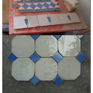 Zallijes y azulejos hidráulicos artesanales árabes
