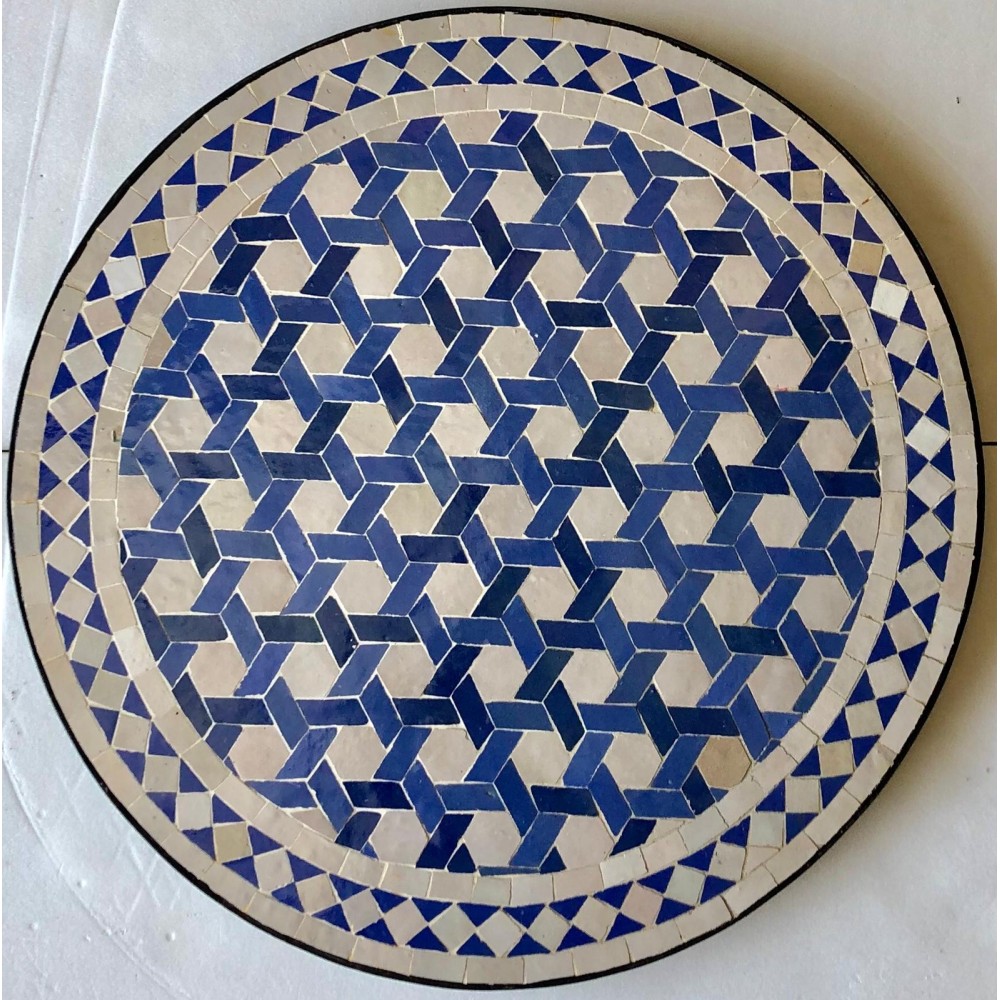 mesa de mosaico artesanal arabe