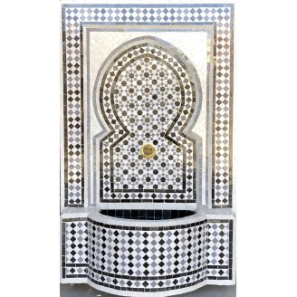 Fuente  De mosaicos artesanal arabe 120x76x30