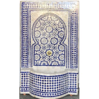 Fuente de mosaicos artesanales árabes marroquí 1,21x79x29