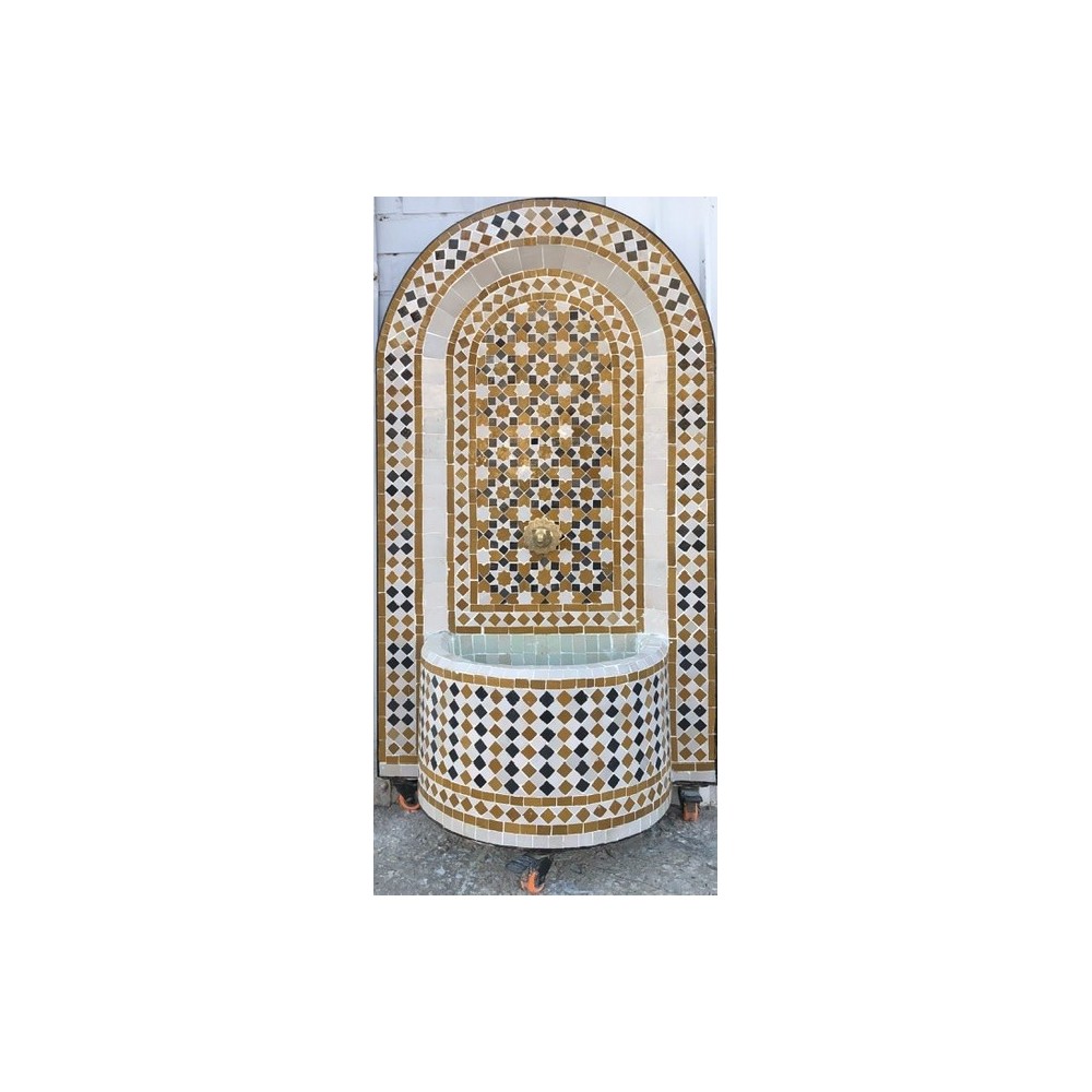 Fuente de mosaicos artesanales arabe  marroquí 1,21x79x29