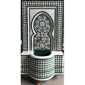 Fuente de mosaico artesanal arabe 120x76x30