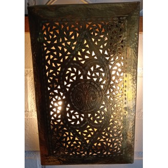 Wrought iron sconce of...