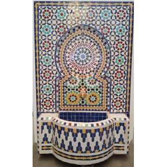 fuente de mosaico artesanal arabe 120*76