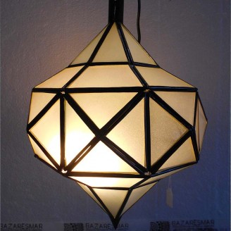lamparas de forja cristal 40 alto x 30 diámetro