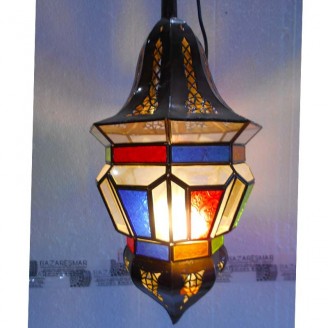 lamparas de forja cristal 50 alto x 26 diámetro