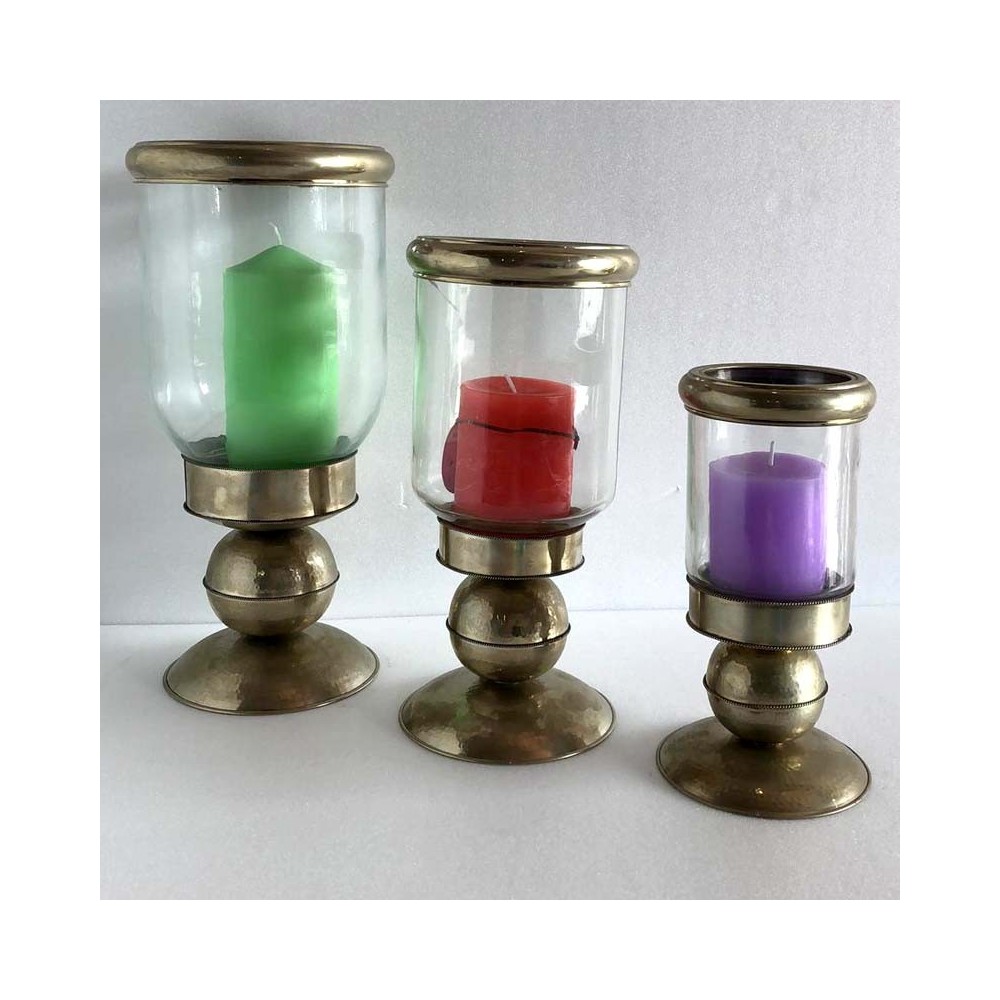 juegos de 3 copas portavelas de metal y cristal juegos de 3 copas portavelas de metal y cristal