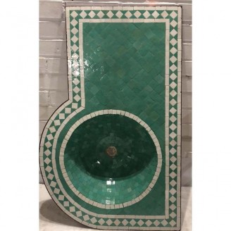 Lavabo de mosaicos artesanales árabes marroquí