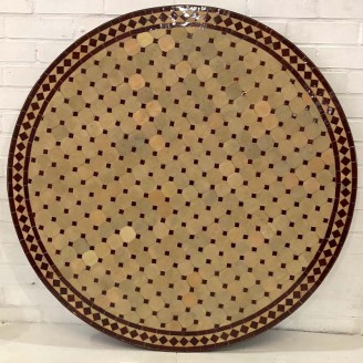Mesa de mosaico artesanal árabe
