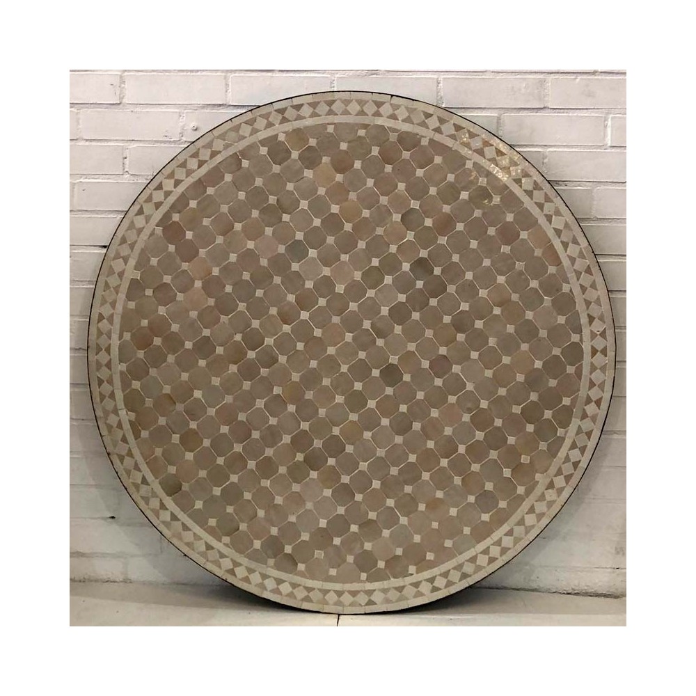 Mesa de mosaico artesanal árabe Mesa de mosaico artesanal árabe