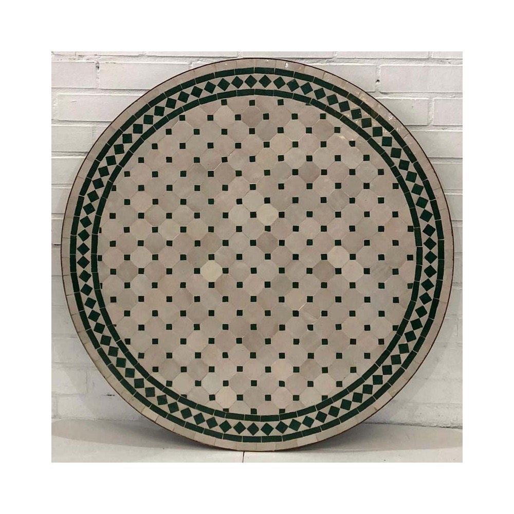 Mesa de mosaico artesanal árabe Mesa de mosaico artesanal árabe